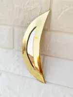Set of 6 Handmade Moroccan Brass Wall Mirrors – Gold - Image 5