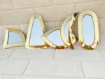 Set of 6 Handmade Moroccan Brass Wall Mirrors – Gold