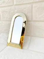 Set of 6 Handmade Moroccan Brass Wall Mirrors – Gold - Image 8