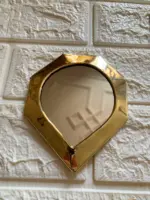 Small Brass Moroccan Wall Mirrors – Gold Decorative Set - Image 4