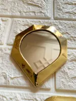 Gold Small Moroccan Brass Mirrors – Decorative Wall Set - Image 6