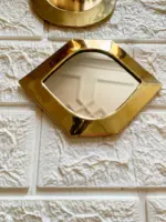 Gold Moroccan Brass Wall Mirrors – Small Decorative Set - Image 5