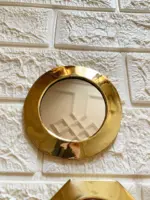 Gold Moroccan Brass Wall Mirrors – Small Decorative Set - Image 3