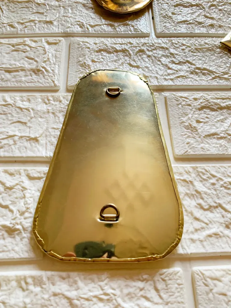 Set of 6 Moroccan Brass Mirrors – Gold Wall Decor