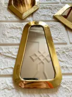 Gold Small Moroccan Brass Mirrors – Decorative Wall Set - Image 3