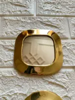 Small Moroccan Brass Mirrors – Gold Wall Decor - Image 3