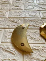 Small Moroccan Brass Mirrors – Decorative Gold Set - Image 2