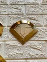 Small Moroccan Brass Mirrors – Decorative Gold Set - Image 4