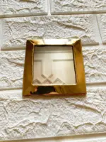 Set of 6 Small Moroccan Brass Decorative Mirrors – Gold - Image 3