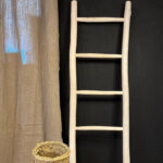 Decorative Eucalyptus Wood Ladder – 150 cm Handmade Boho Accent