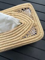 Openwork Raffia Tissue Box – Handmade Boho Decor - Image 5