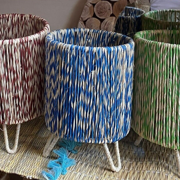 Hakima Table Lamp – Handwoven Twisted Raffia Bedside Light
