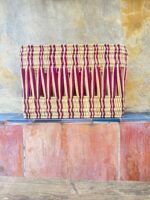 Handmade Painted Rectangular Baskets – Moroccan Artisan Craft, Natural Fiber Storage, Unique & Decorative