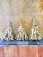 Handmade Decorative Mini Broom – Moroccan Wall Art, Natural Fiber Craft, Unique & Boho Chic