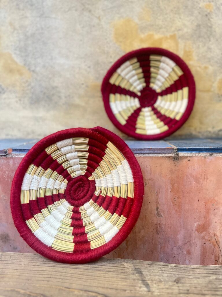 Flat Basket – Handmade Moroccan Decor 🌿✨