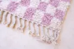 Beni Ourain Berber Carpet | Custom Handmade Moroccan Wool Mat 80x240 cm - Image 7