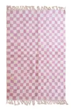 Beni Ourain Berber Carpet | Custom Handmade Moroccan Wool Mat 80x240 cm
