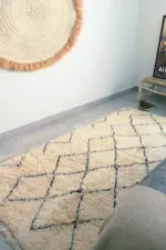 Authentic Berber Carpet – Cherratin Design | Custom Handmade Moroccan Wool Runner 80x240 cm - Image 2