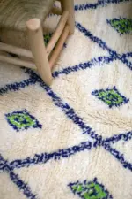 Authentic Berber Carpet – Moroccan Wool Majorelle | Custom Handmade Runner 80x240 cm - Image 2
