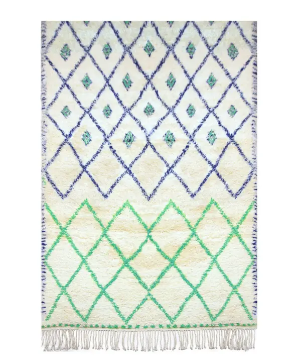 Authentic Berber Carpet – Moroccan Wool Majorelle | Custom Handmade Runner 80x240 cm