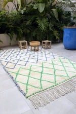 Authentic Berber Carpet – Moroccan Wool Majorelle | Custom Handmade Runner 80x240 cm - Image 4