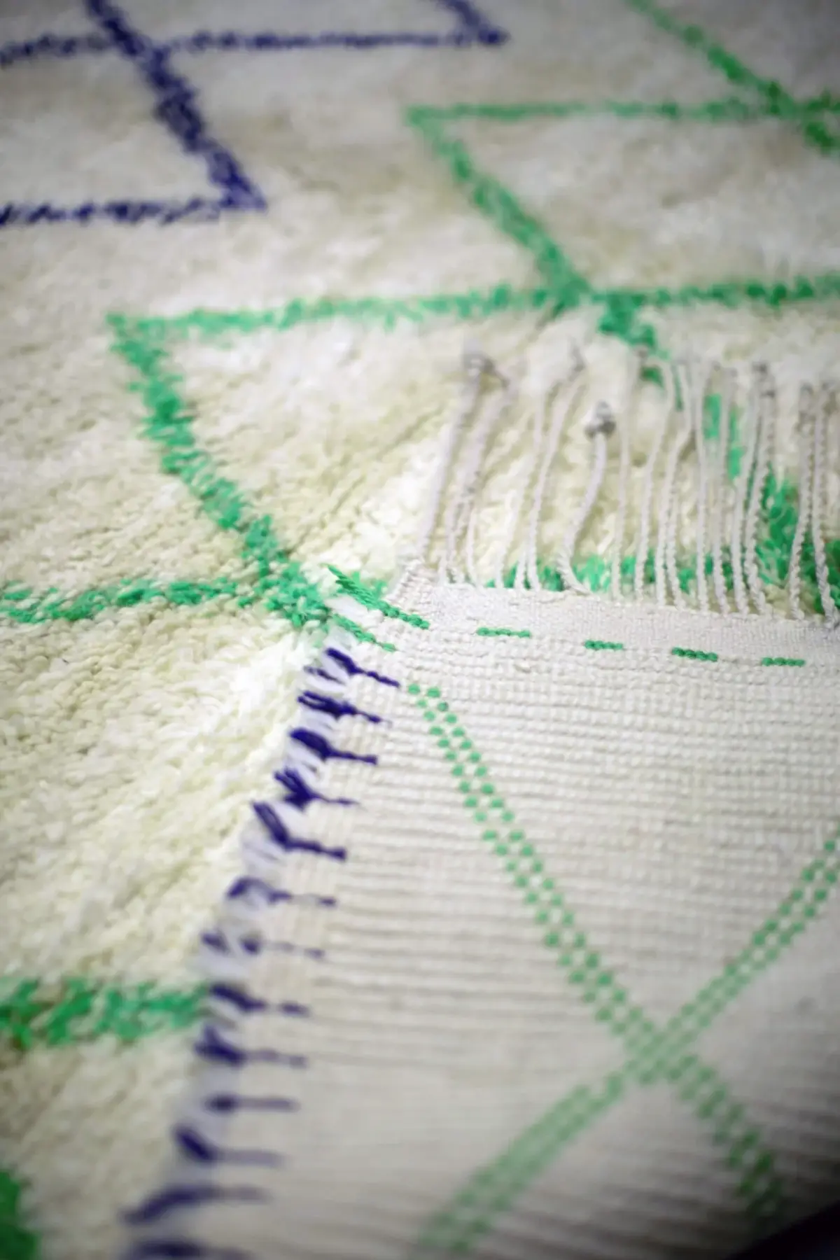 Authentic Berber Carpet – Moroccan Wool Majorelle | Custom Handmade Runner 80x240 cm - Image 3