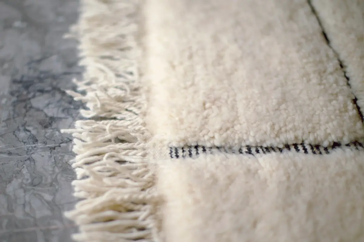 Authentic Berber Carpet – Moroccan Black Wool Elbadi | Custom Handmade 80x240 cm Runner - Image 3