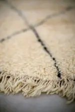 Authentic Berber Carpet – Moroccan Black Wool Kchacha | Custom Handmade 80x240 cm Runner - Image 2