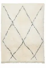 Authentic Berber Carpet – Moroccan Black Wool Kchacha | Custom Handmade 80x240 cm Runner