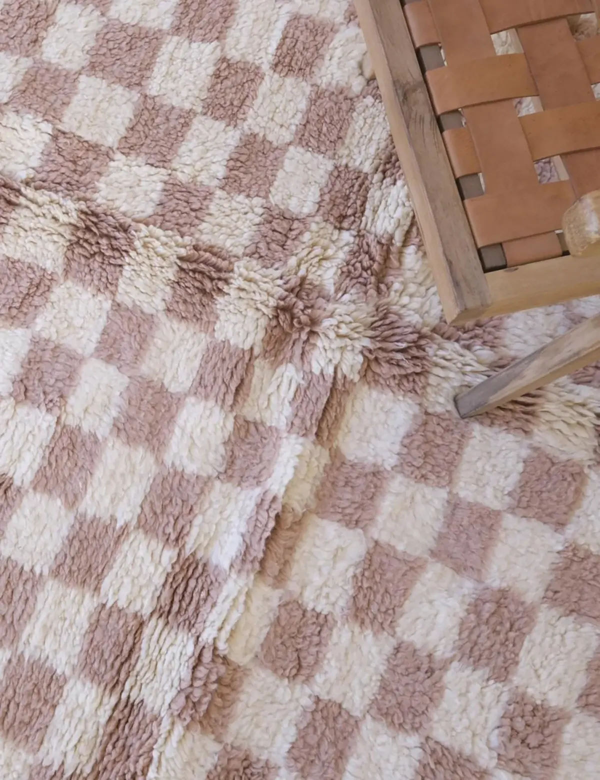 Moroccan Berber Wool Carpet with Small Tiles – Custom Handmade Runner 80x240 cm - Image 8