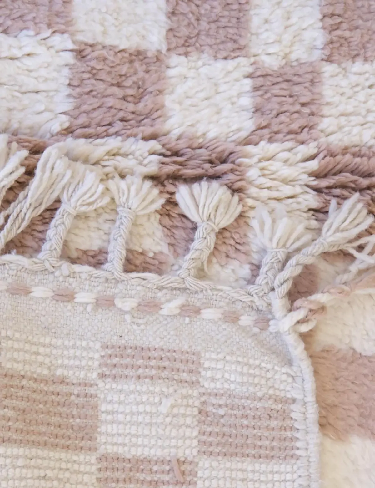 Moroccan Berber Wool Carpet with Small Tiles – Custom Handmade Runner 80x240 cm - Image 7