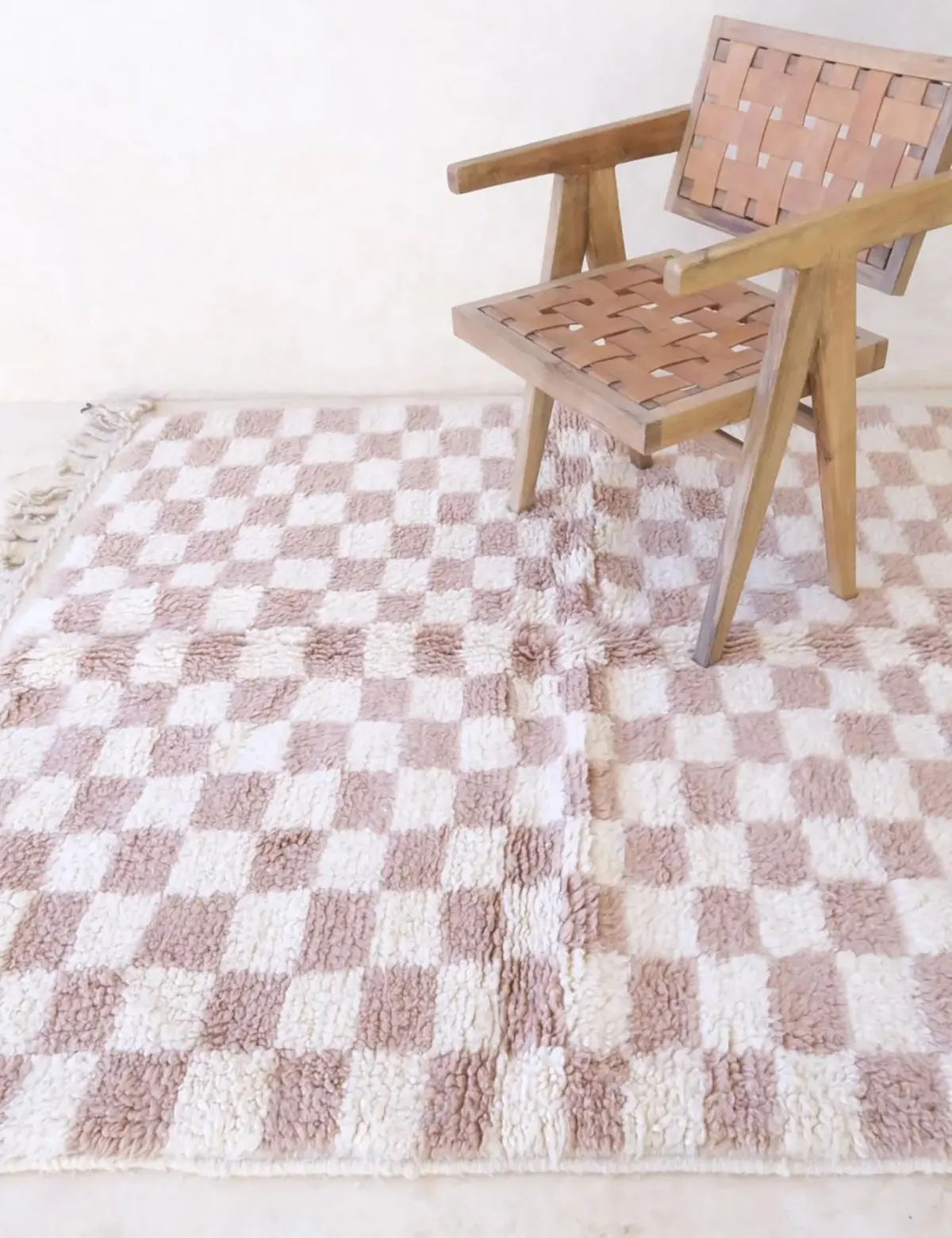 Moroccan Berber Wool Carpet with Small Tiles – Custom Handmade Runner 80x240 cm - Image 10
