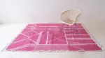 Modern Moroccan Berber Wool Carpet | Handmade Area Rug 184 x 253 cm