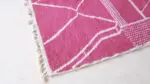 Modern Moroccan Berber Wool Carpet | Handmade Area Rug 184 x 253 cm - Image 11