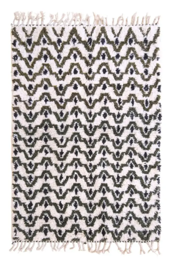 Pure Wool Moroccan Berber Carpet – Custom Handmade Runner 80x240 cm
