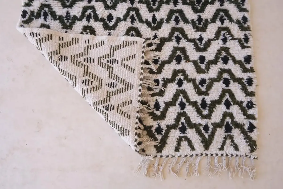 Pure Wool Moroccan Berber Carpet – Custom Handmade Runner 80x240 cm - Image 3