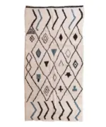 Pure Wool Moroccan Berber Carpet – Custom Handmade Runner 80 x 240 cm