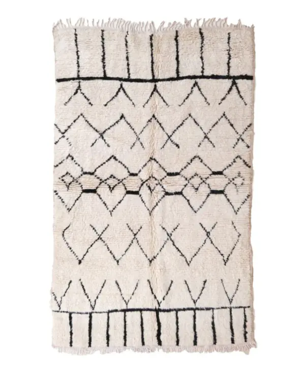 Pure Wool Moroccan Berber Carpet – Custom Handmade Runner 80 x 240 cm