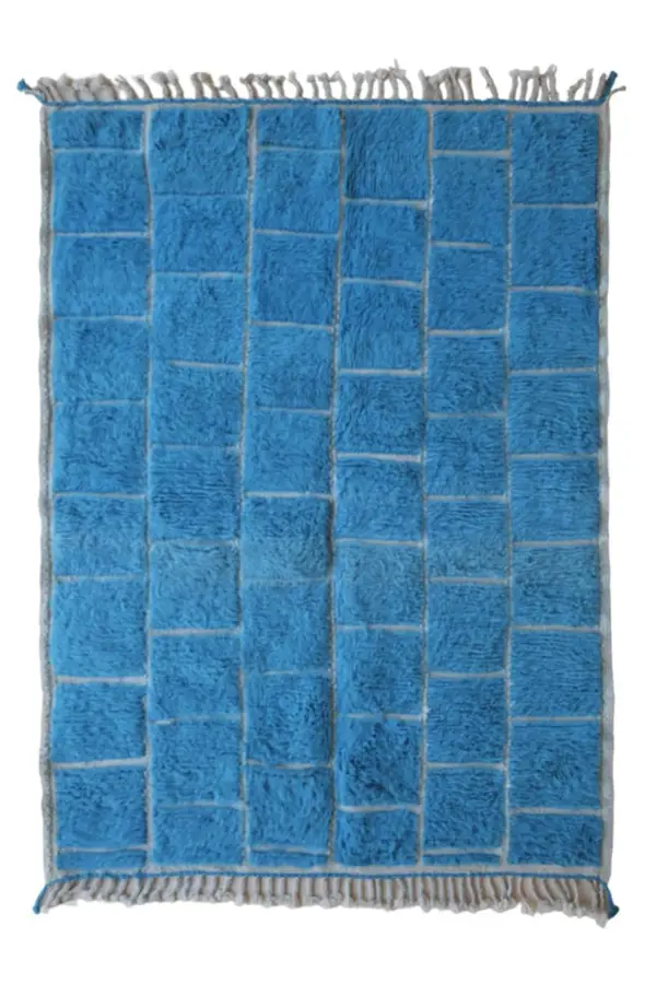 Pure Wool Moroccan Berber Carpet | Custom Handmade Runner 80 x 240 cm