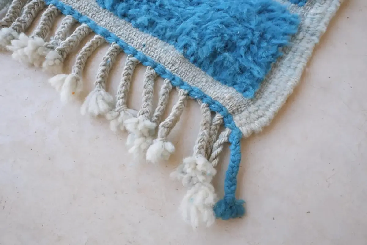 Pure Wool Moroccan Berber Carpet | Custom Handmade Runner 80 x 240 cm - Image 3