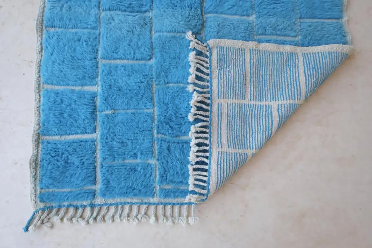Pure Wool Moroccan Berber Carpet | Custom Handmade Runner 80 x 240 cm - Image 5