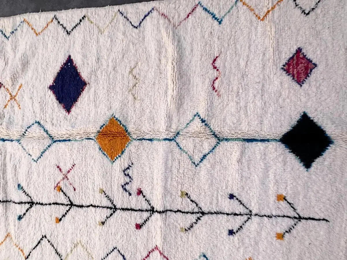Pure Wool Moroccan Berber Carpet – Custom Handmade Rug Dimensions: 80 x 240 cm - Image 4