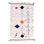 Pure Wool Moroccan Berber Carpet – Custom Handmade Rug Dimensions: 80 x 240 cm