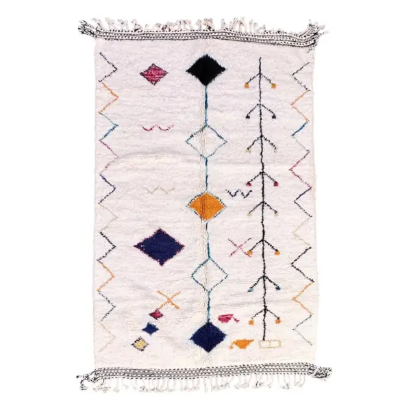 Pure Wool Moroccan Berber Carpet – Custom Handmade Rug Dimensions: 80 x 240 cm