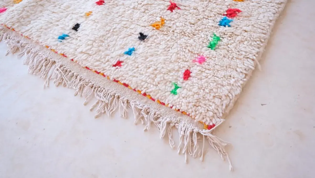Moroccan Berber Pure Wool Carpet – 160 x 255 cm Handmade Rug - Image 11