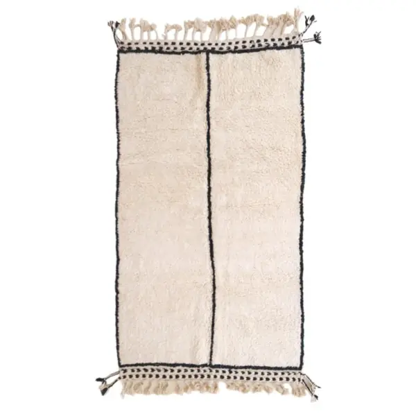 Pure Wool Moroccan Berber Carpet – Custom Handmade Runner 80 x 240 cm