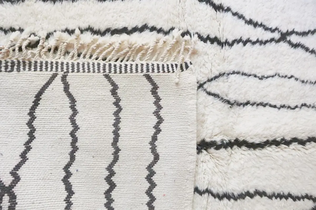 Pure Wool Moroccan Berber Carpet – Custom Handmade Rug 80 x 240 cm - Image 8