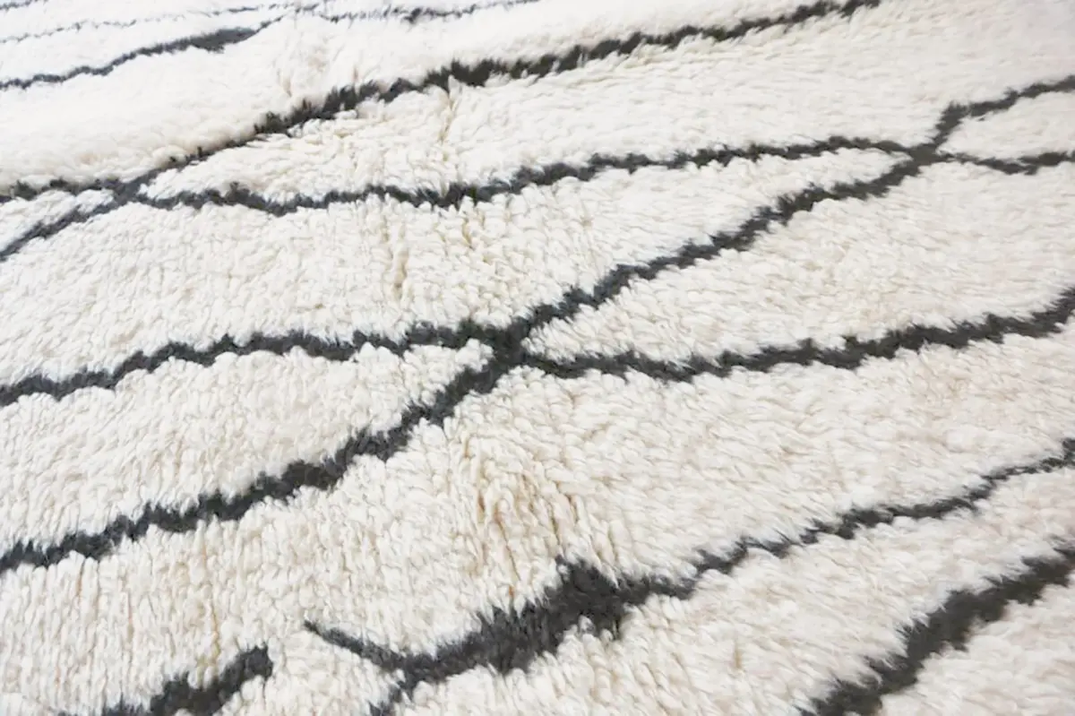 Pure Wool Moroccan Berber Carpet – Custom Handmade Rug 80 x 240 cm - Image 3