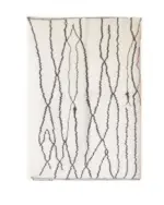 Pure Wool Moroccan Berber Carpet – Custom Handmade Rug 80 x 240 cm