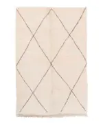 Pure Wool Moroccan Berber Carpet – Custom Handmade Rug 80 x 240 cm